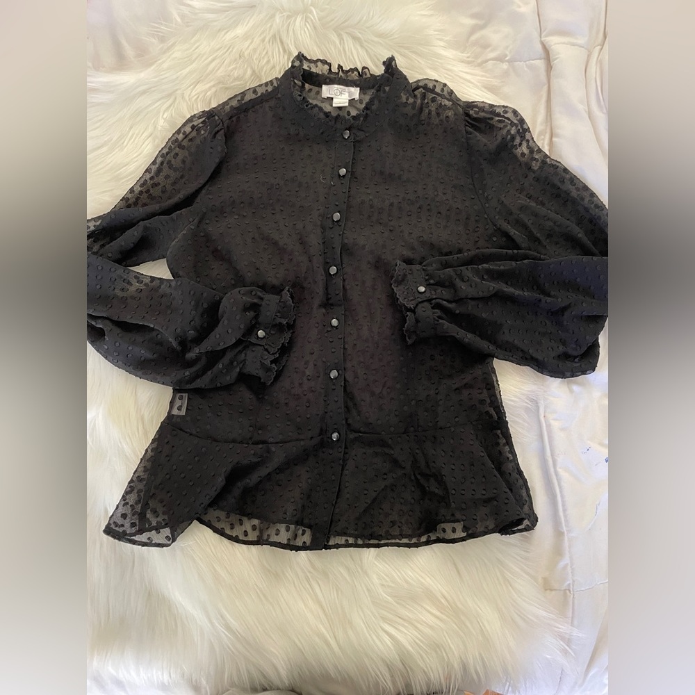 Ann Taylor Loft peplum blouse